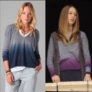 C&C California • Blue Ombré Dip Dye Drape Tee S